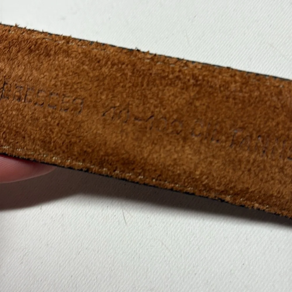 Unbranded Brown Oil Tanned Leather Belt Size 40